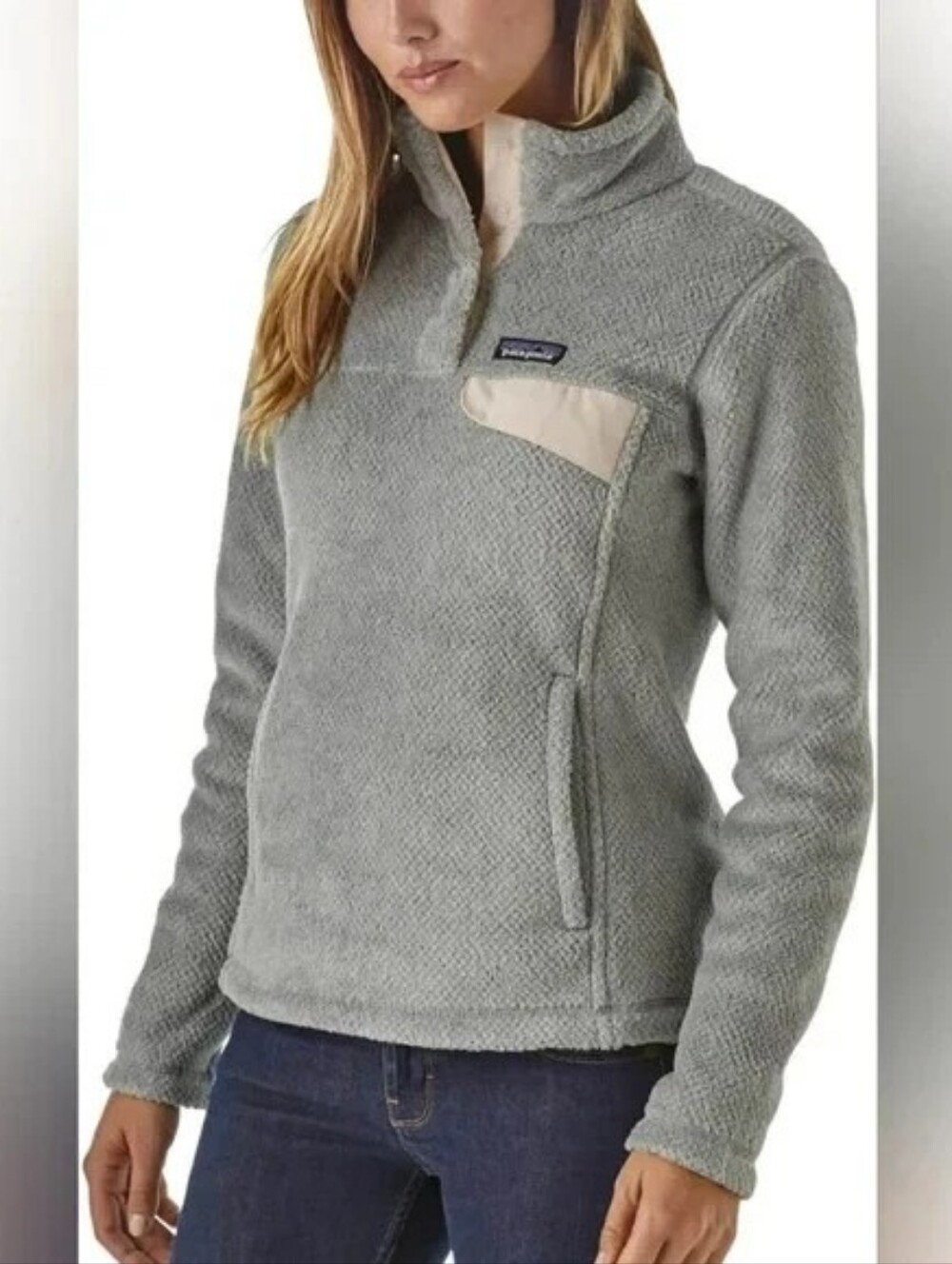 Patagonia Re-Tool blue Fleece Pullover size M in EUC
